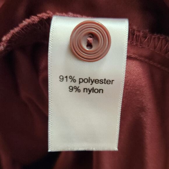 Maurices Anorak front zip soft utility jacket size large burgundy - Picture 7 of 9